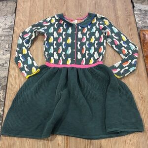 Boden Multicolor Owl Patterned Kids Dress